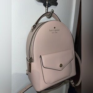 kate spade Blush Pink/Tan Mini Backpack Purse